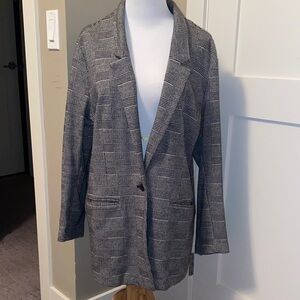 Women's Plaid Blazer.